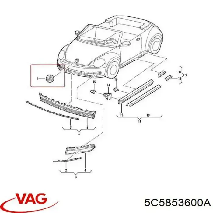 5C5853600 VAG 