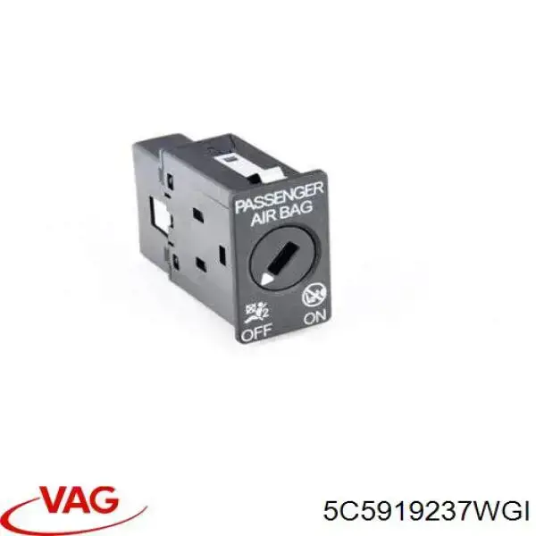 5C5919237WGI VAG Interruptor llave desactivacio del airbag en el lado del acompañante original y equivalente