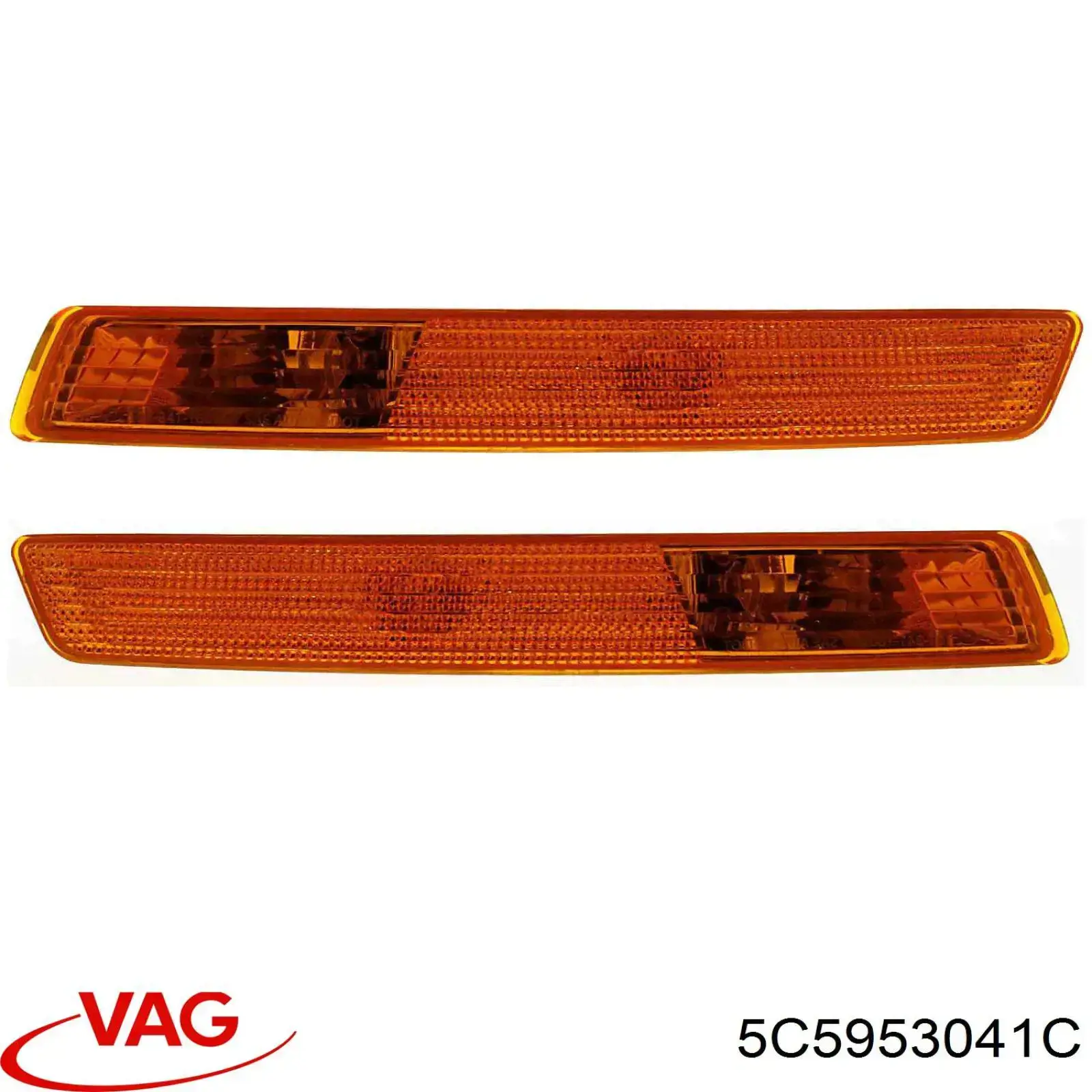 Габарит (указатель поворота) в бампере, левый VAG 5C5953041C цена, от 33.75 USD