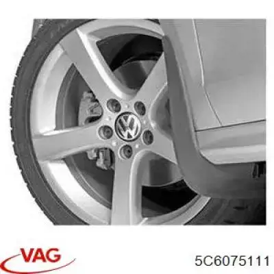 Передние брызговики 5C6075111 VAG