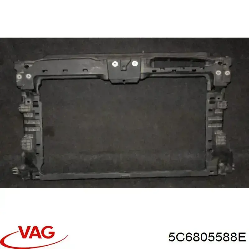5C6805588E VAG суппорт радиатора в сборе (монтажная панель крепления фар)