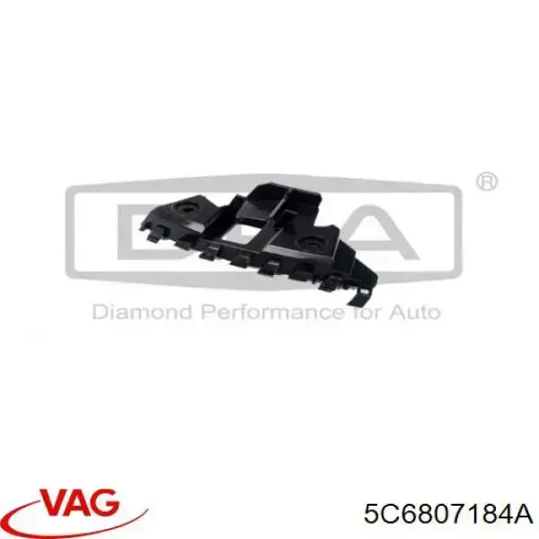 Кронштейн бампера переднего внешний правый VAG 5C6807184A