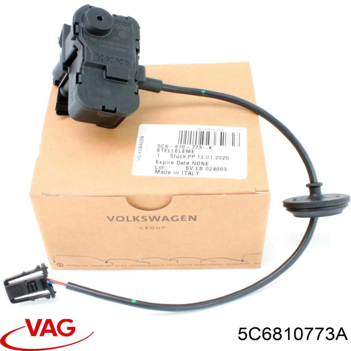 Замок открывания лючка бензобака VAG 5C6810773A цена, от 18.96 USD