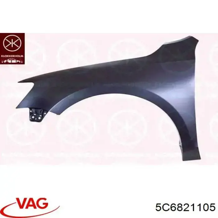 Купить 5C6821105 VAG Крыло переднее левое