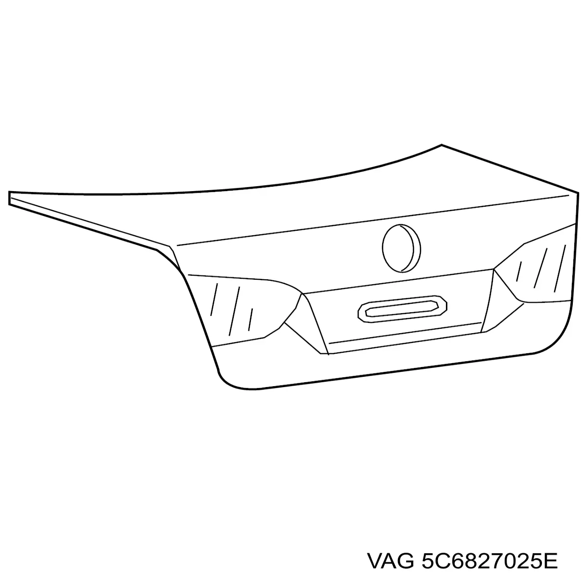 Крышка багажника VAG 5C6827025E цена, от 190.04 USD