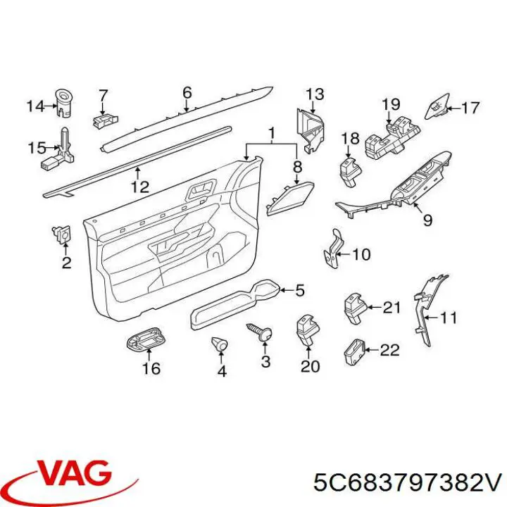 5C6837973C82V VAG 