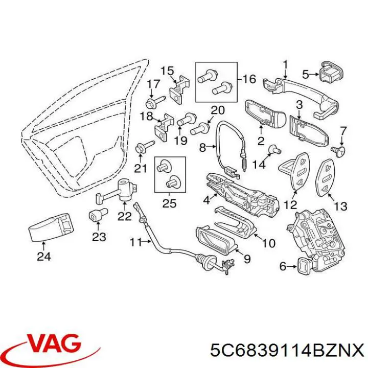 5C6839114BUAQ VAG 
