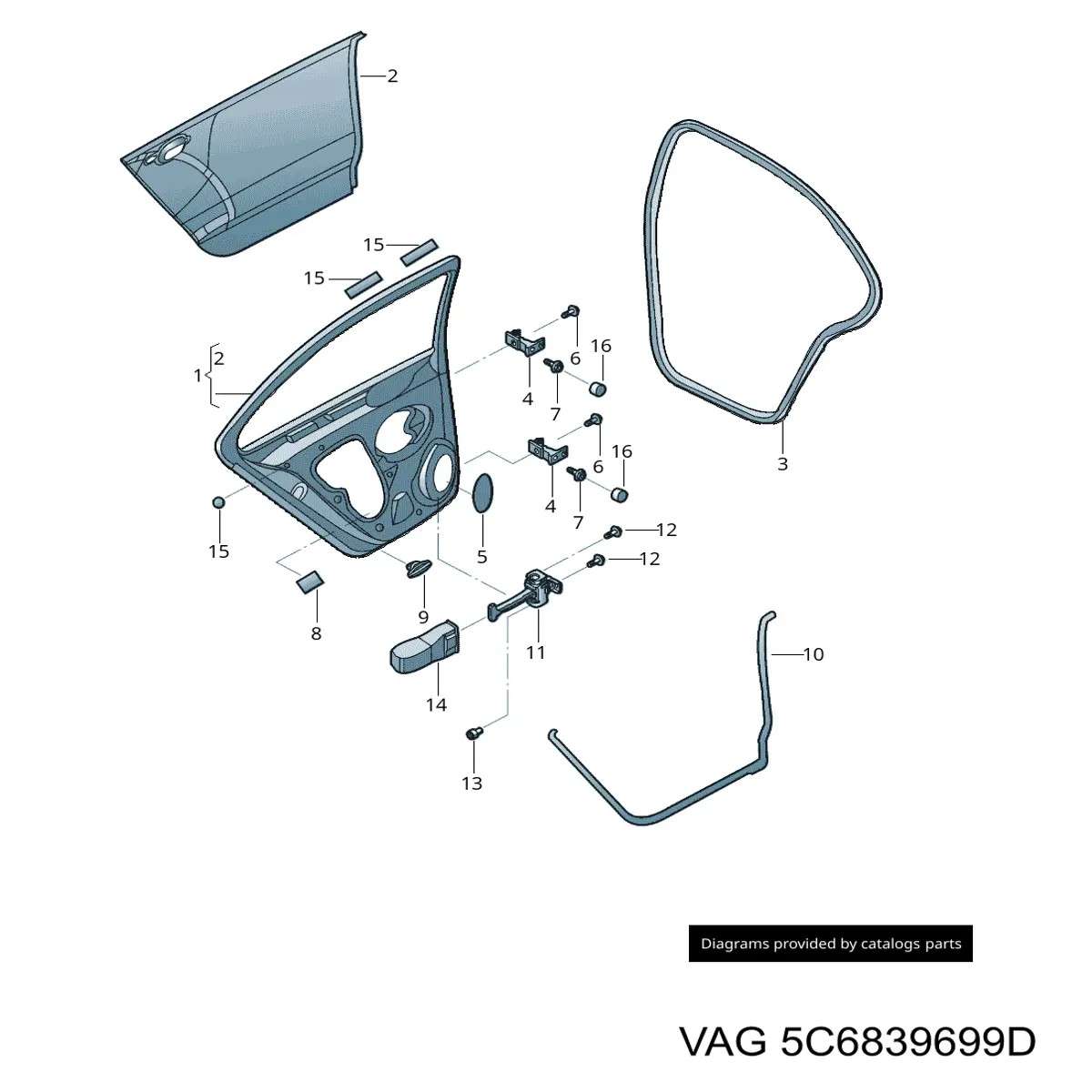  VAG 5C6839699D цена, от 12.67 USD
