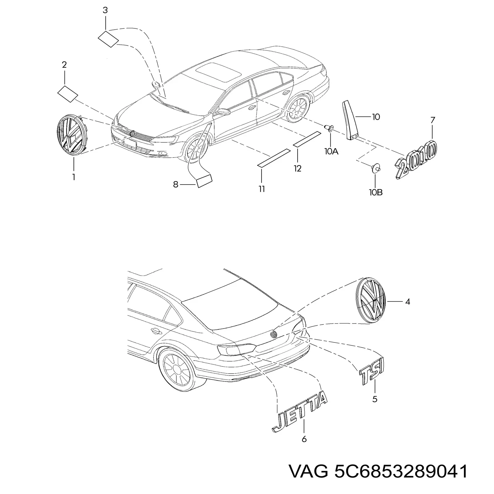 Купить 5C6853289041 VAG 