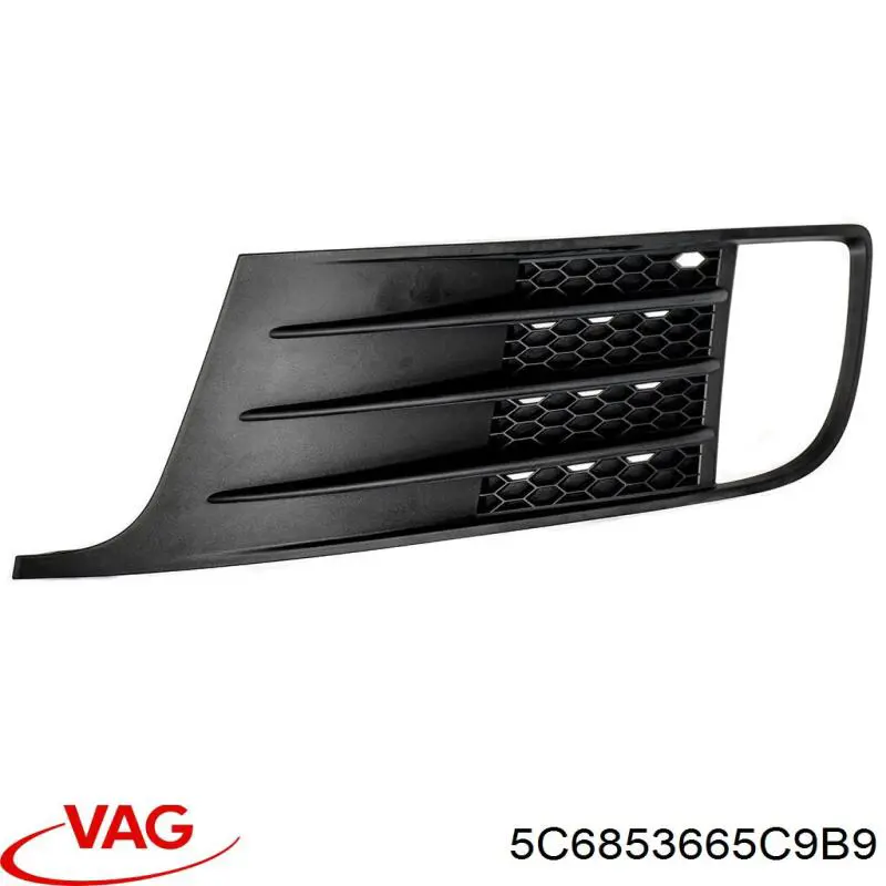 Заглушка ПТФ бампера переднего левая VAG 5C6853665C цена, от 110.61 USD