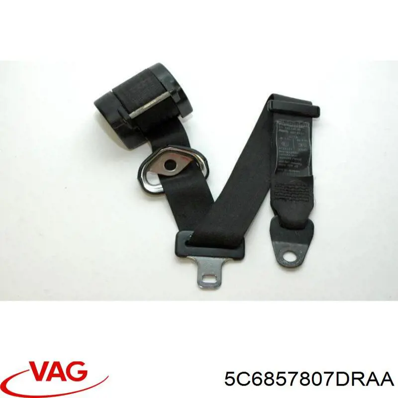 Ремень безопасности задний центральный VAG 5C6857807DRAA цена, от 12.70 USD