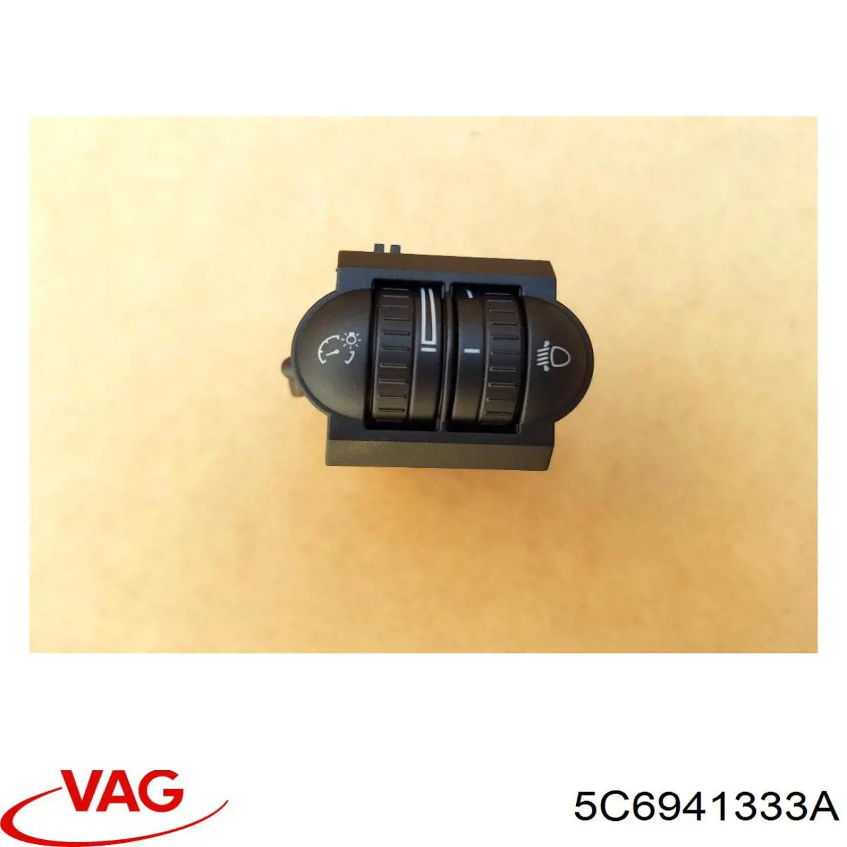 Купить 5C6941333A VAG Кнопка (регулятор) корректора фар