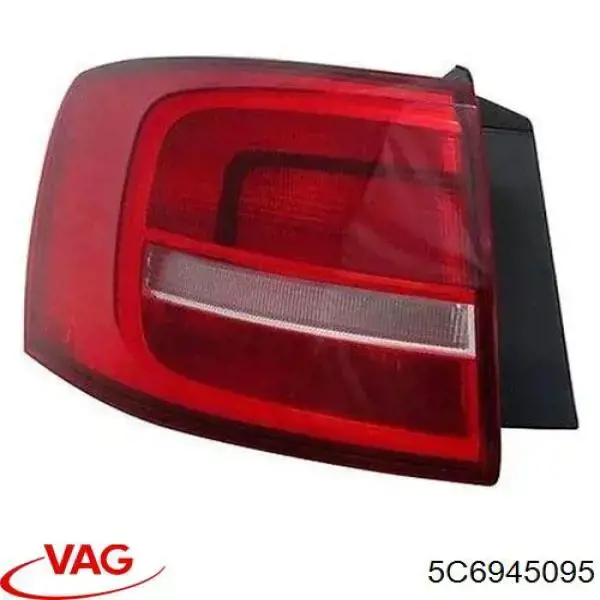 Фонарь задний левый внешний 5C6945095 VAG