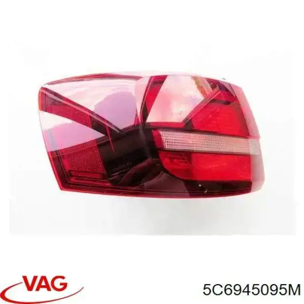Задняя левая внешняя фара VAG 5C6945095M цена, от 126.69 USD