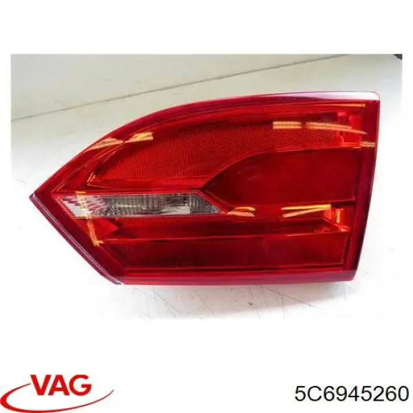 Фонарь задний правый внутренний 5C6945260 VAG