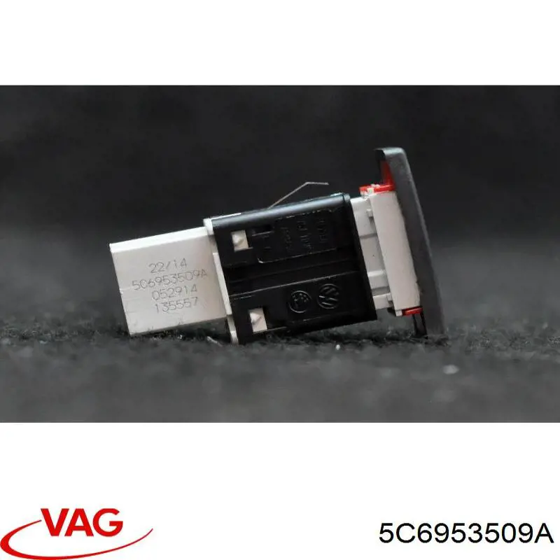 Купить 5C6953509A VAG Кнопка включения аварийной сигнализации