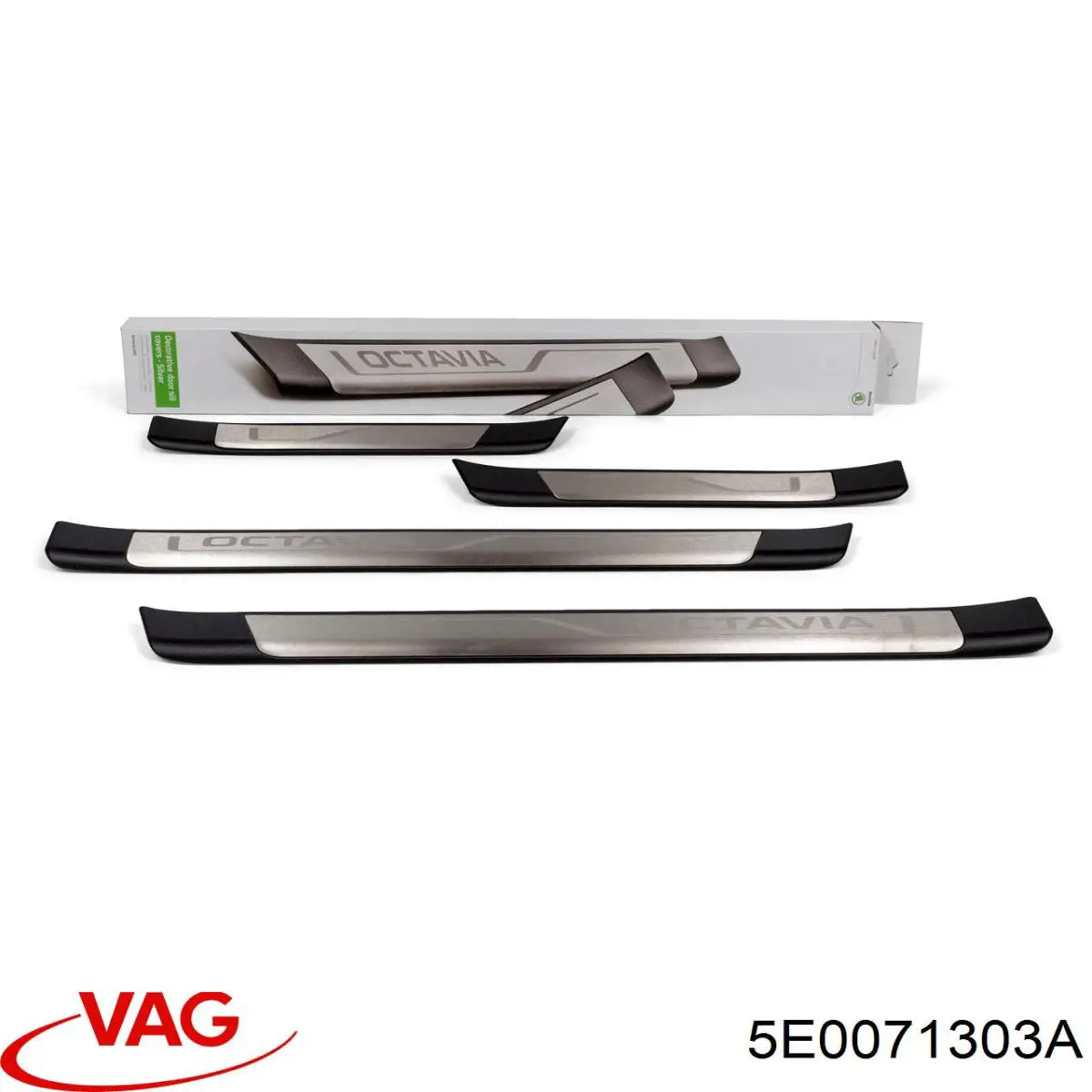 5E0071303A VAG накладка дверного порога внутренняя, комплект из 4 шт.