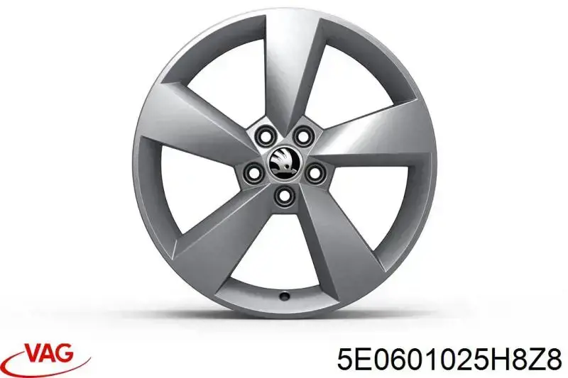 Диски колесные литые (легкосплавные, титановые) на Skoda Octavia A7, 5E5