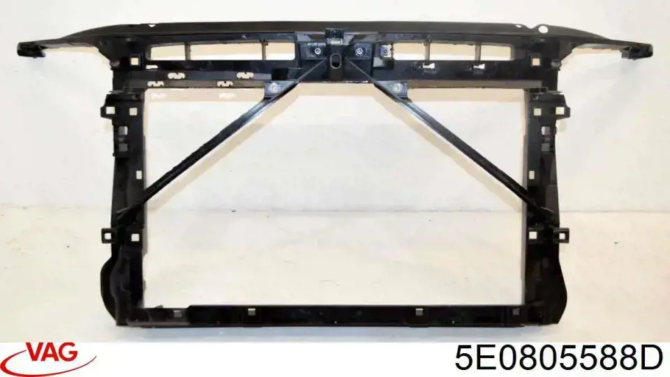 5E0805588D VAG суппорт радиатора в сборе (монтажная панель крепления фар)