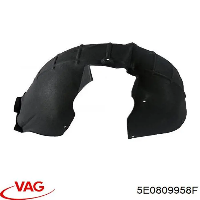 Правый подкрылок переднего крыла VAG 5E0809958F цена, от 87.63 USD