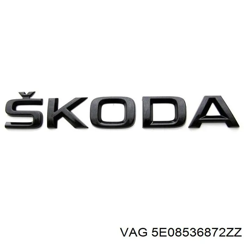 Emblema de tampa de porta-malas (emblema de firma) para Skoda Octavia III A7 5E5, 5E6