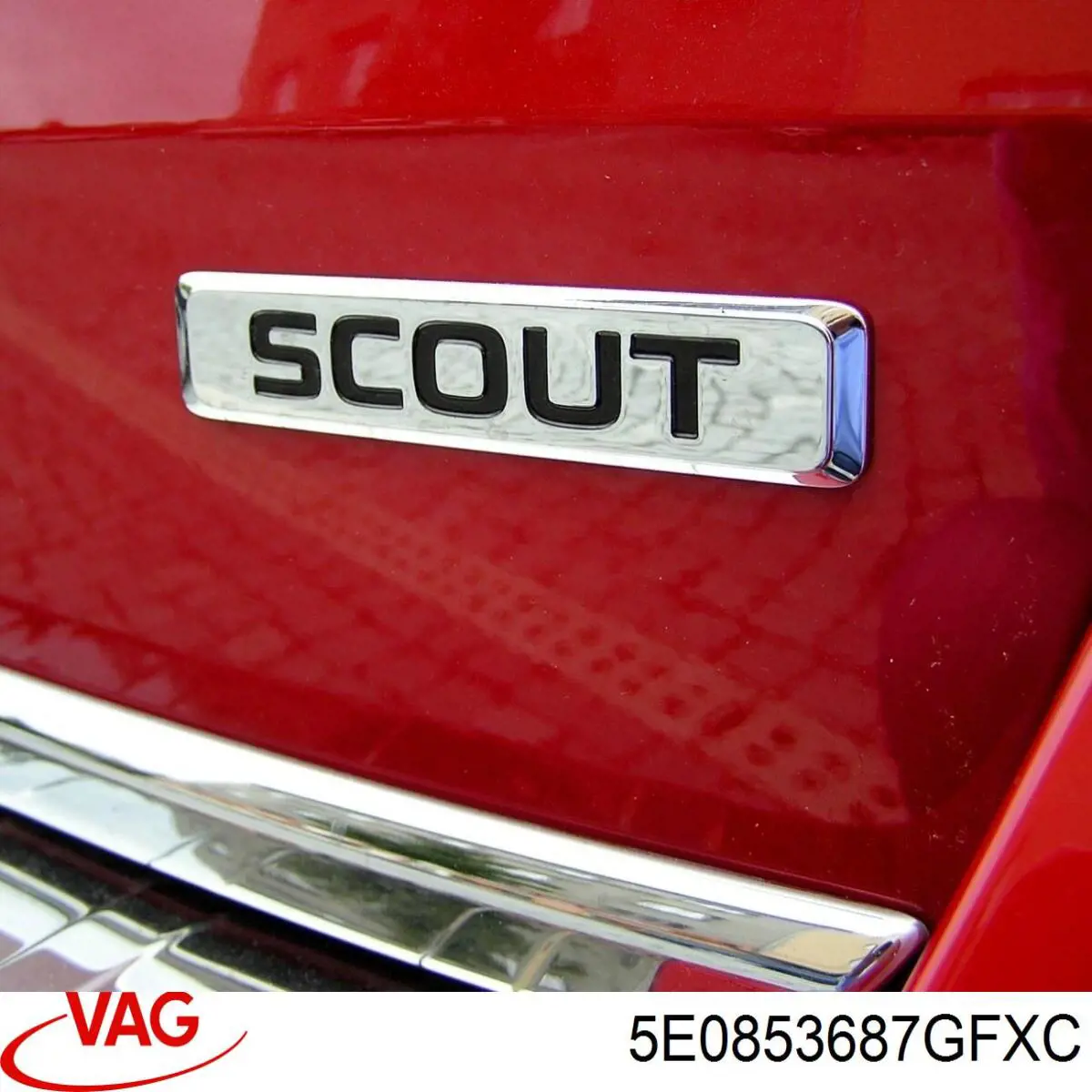 5E0853687GFXC VAG Фирменный значек на багажник