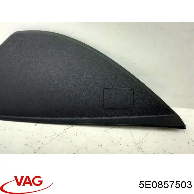 Крышка боковая панели "торпедо", левая VAG 5E0857503 цена, от 5.07 USD
