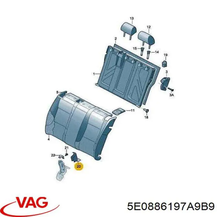  VAG 5E0886197A9B9 цена, от 2.12 USD