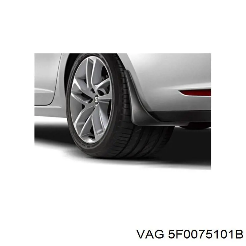 Брызговики задние, комплект VAG 5F0075101B цена, от 87.98 USD