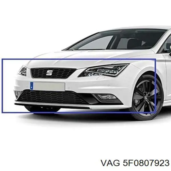 Купить 5F0807923 VAG Кронштейн усилителя переднего бампера