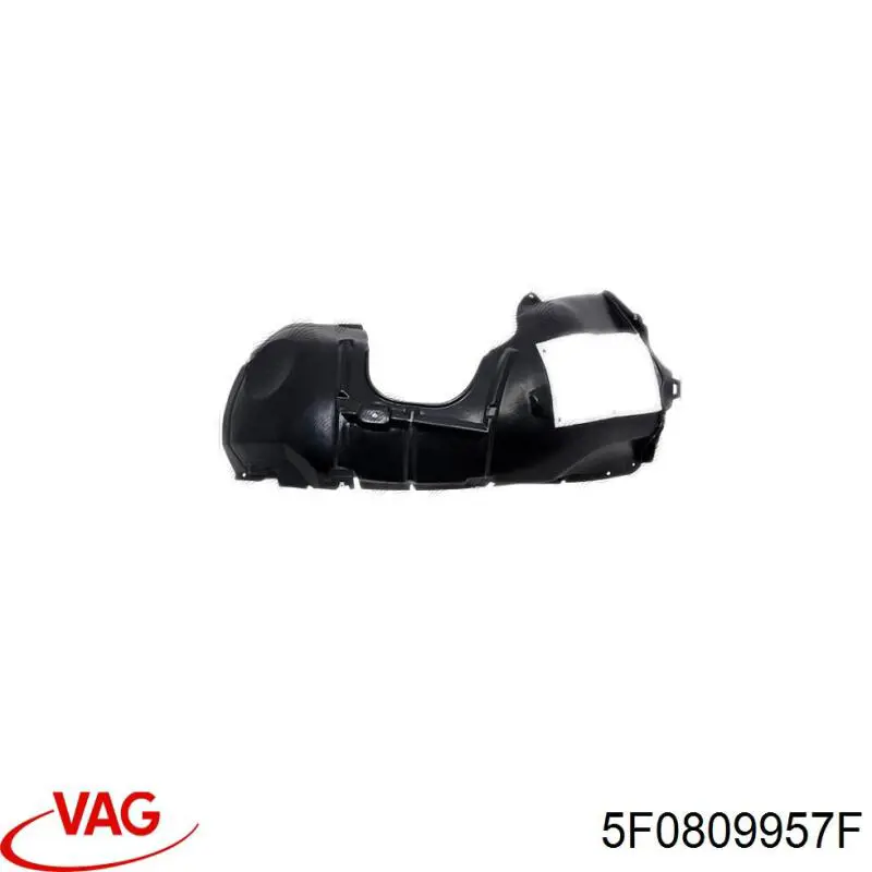 Подкрылок крыла переднего левый VAG 5F0809957F цена, от 17.61 USD