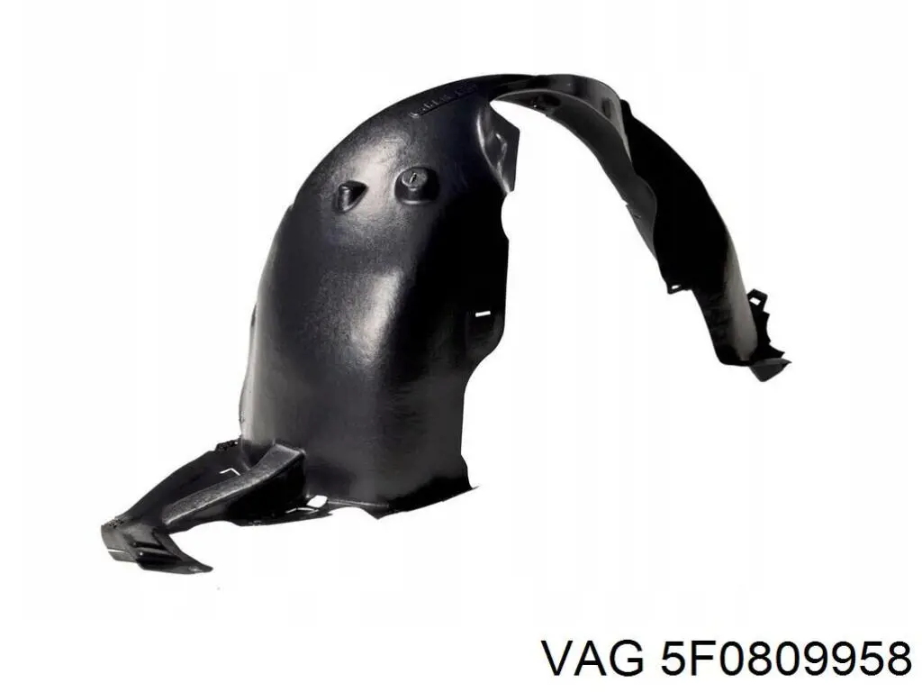 Правый подкрылок переднего крыла VAG 5F0809958F цена, от 27.51 USD