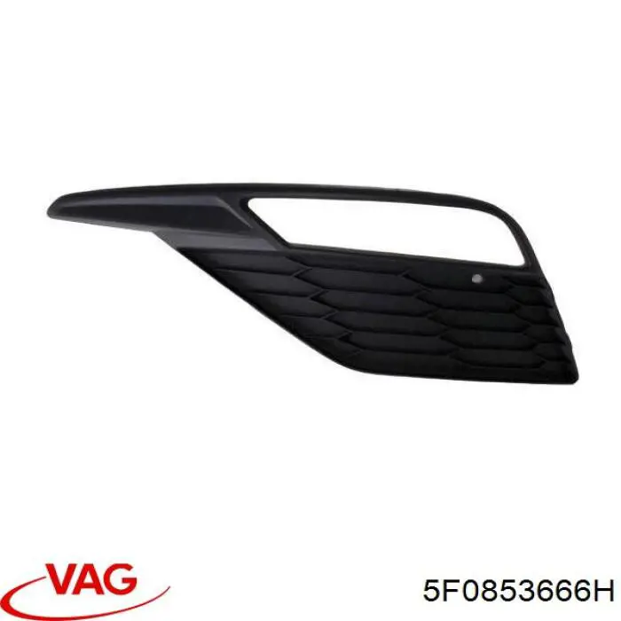 Решетка бампера переднего правая нижняя VAG 5F0853666H цена, от 24.89 USD
