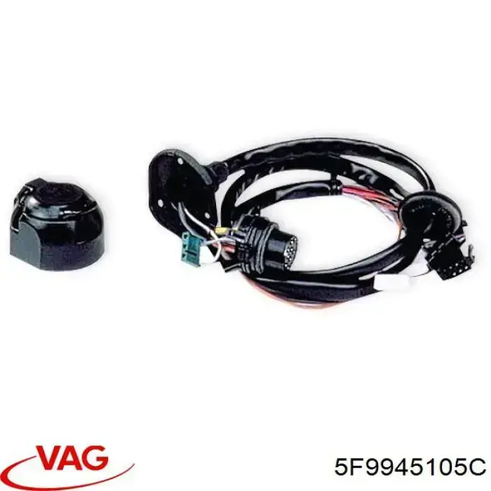 Левый отражатель заднего бампера 5F9945105C VAG