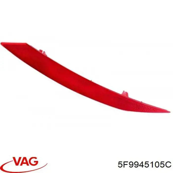 Купить 5F9945105C VAG Левый катафот заднего бампера