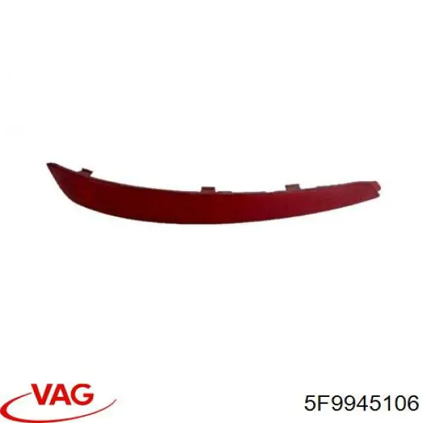 5F9945106 VAG Правый катафот бампера