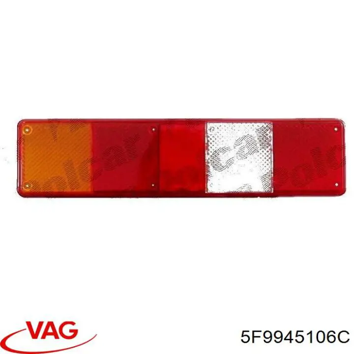 Правый катафот заднего бампера 5F9945106C VAG