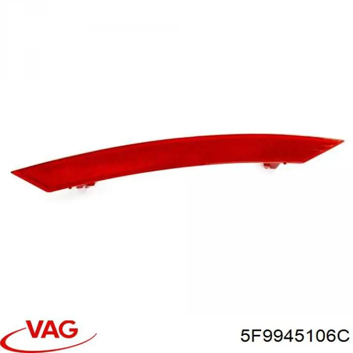 5F9945106C VAG Правый катафот бампера