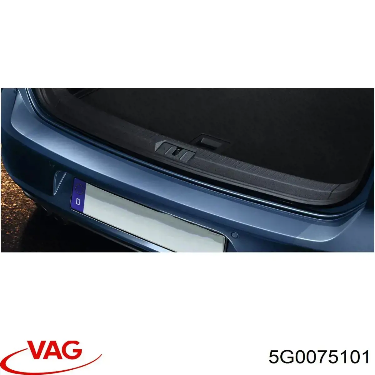 5G0075101 VAG Брызговики задние, комплект