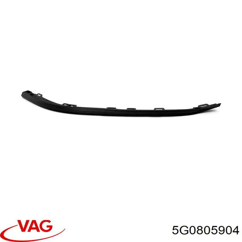 Спойлер переднего бампера правый VAG 5G0805904 цена, от 13.47 USD