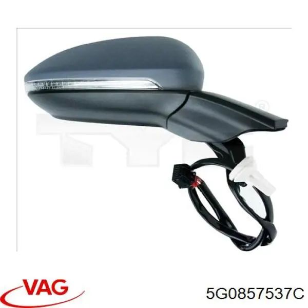 Накладка левого бокового зеркала VAG 5G0857537C цена, от 26.06 USD