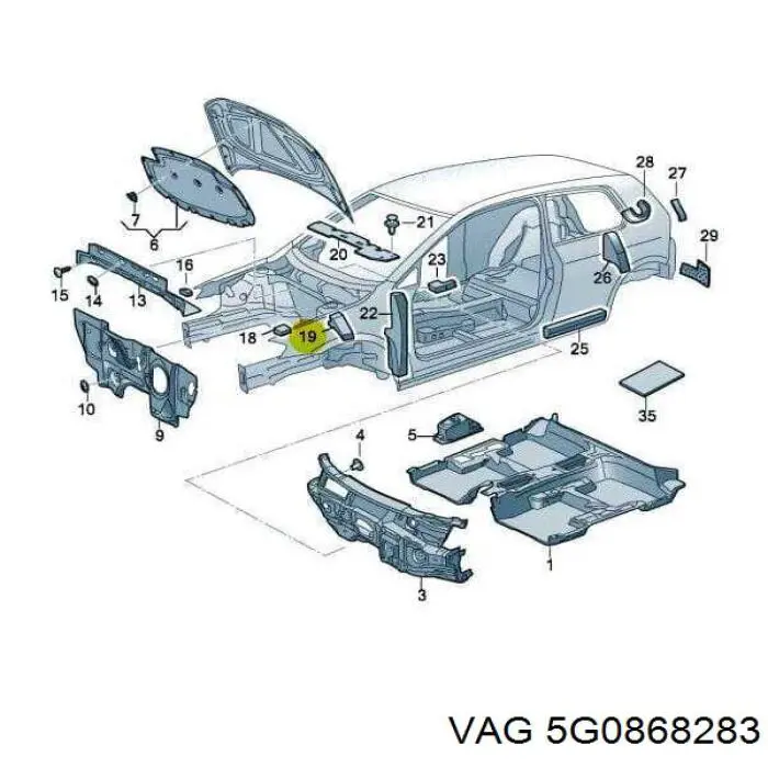  VAG 5G0868283A цена, от 8.64 USD