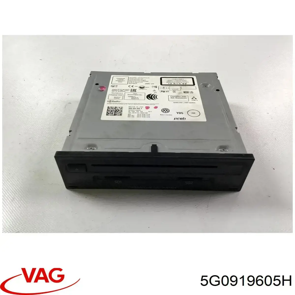 Магнитола (радио AM/FM) VAG 5G0919605H цена, от 59.26 USD