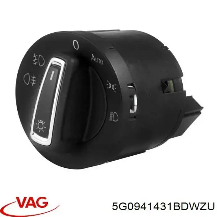 Перемикач світла фар, на "торпеді" 5G0941431BDWZU VAG/Seat