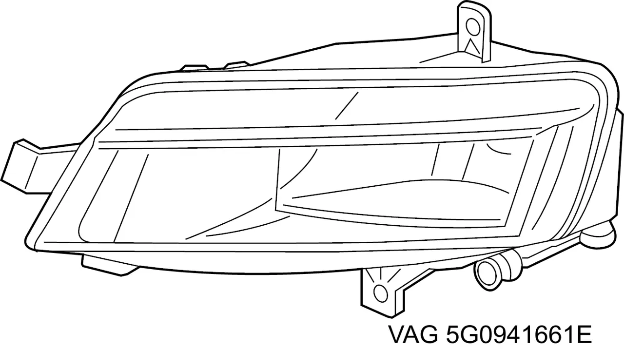 Фара противотуманная, левая VAG 5G0941661K цена, от 175.61 USD