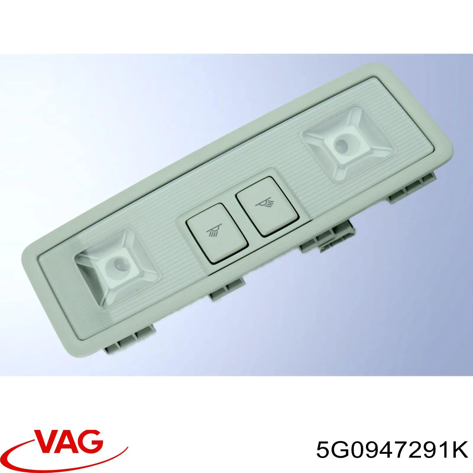 Плафон освещения салона (кабины) задний VAG 5G0947291K цена, от 12.15 USD