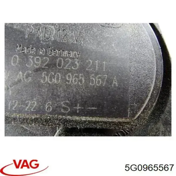 5G0965567 VAG bomba de água (bomba de esfriamento, adicional elétrica)