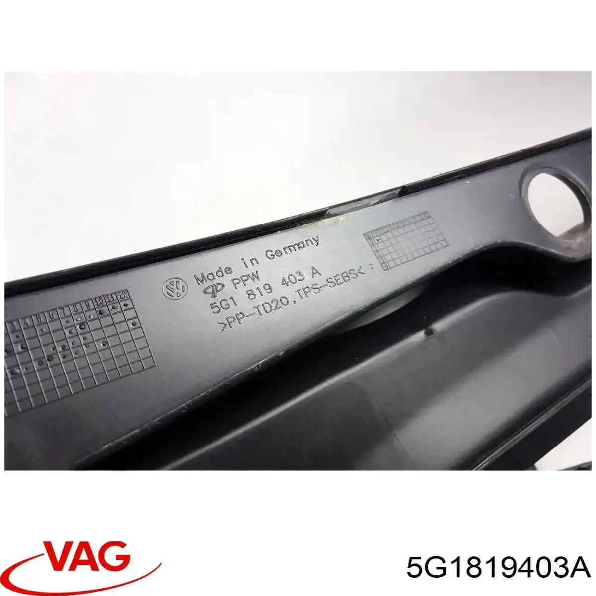 Водосток лобового стекла, жабо VAG 5G1819403A цена, от 50.68 USD