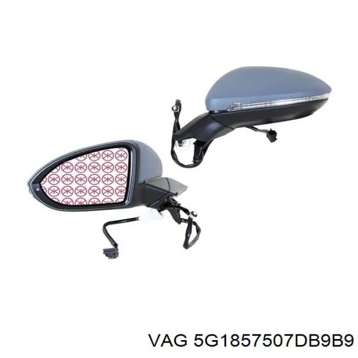 Корпус зеркала заднего вида левого (внутрення часть) VAG 5G1857507DQ9B9 цена, от 29.07 USD
