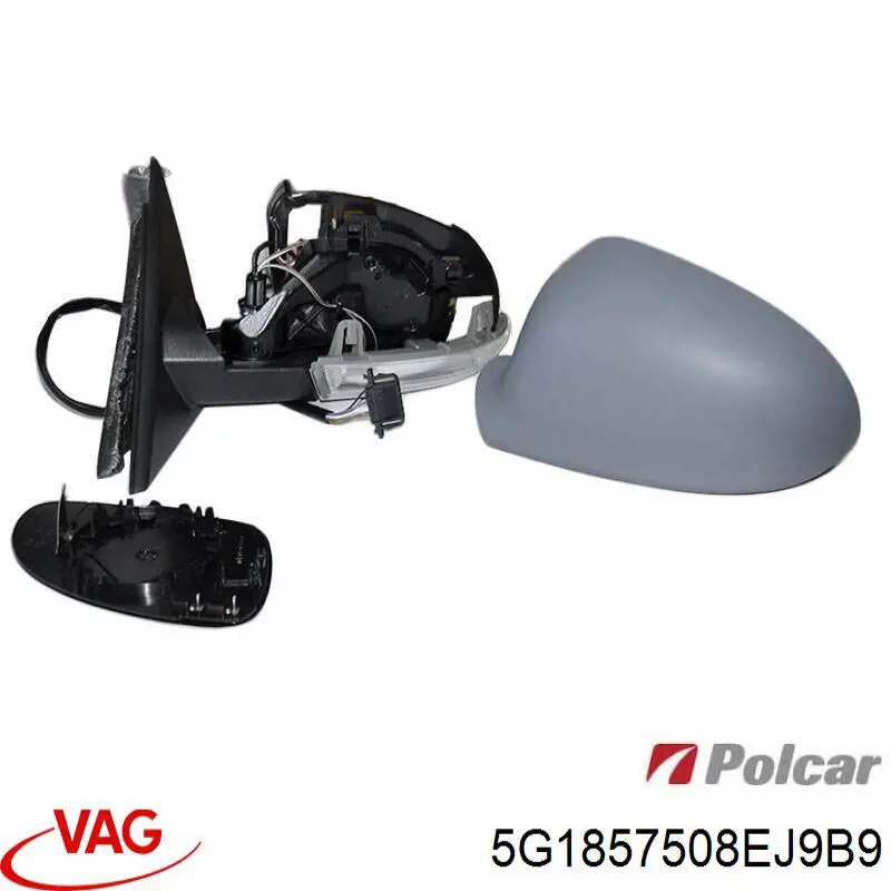 Правое зеркало 5G1857508DG VAG